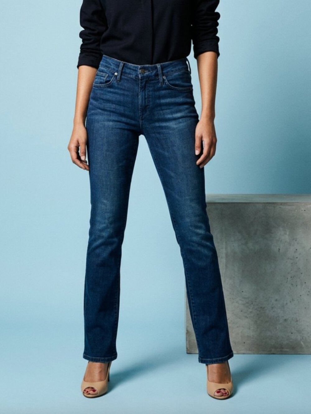 JOE'S JEANS Dark Blue THE ICON Mid-rise Boot-Cut Denim Jeans Sz 27